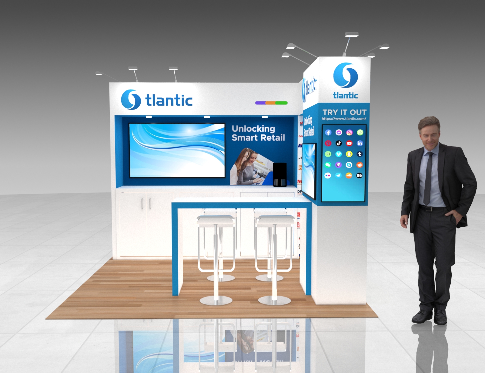 10 x 10  Exhibit Stand Rental