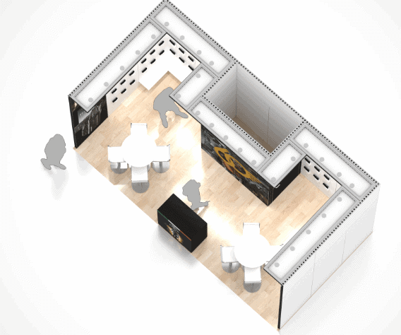10 x 20 Local Las Vegas Trade Show Exhibit Rental