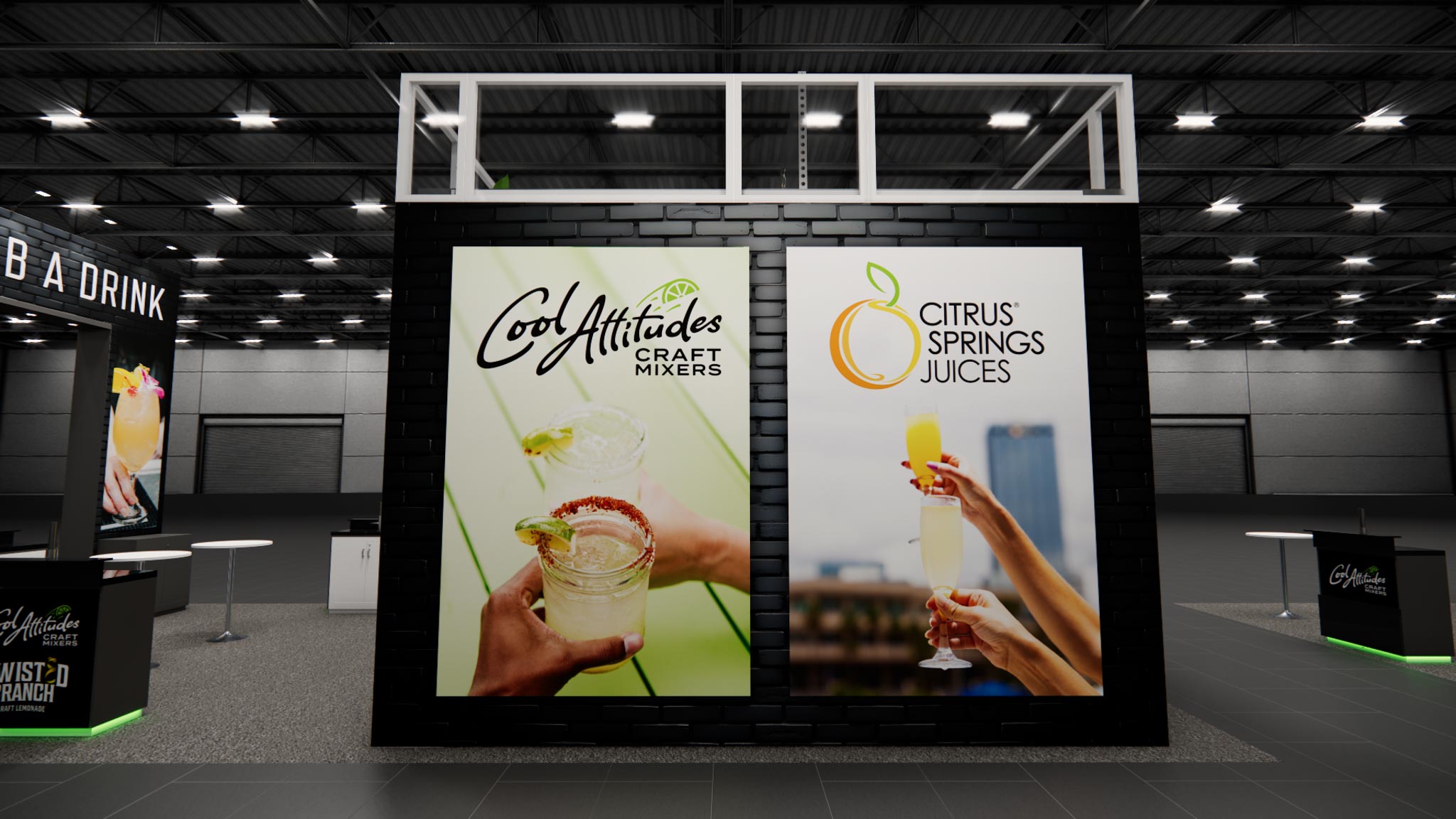 20 x 40 Double Deck Trade Show Booth Rental