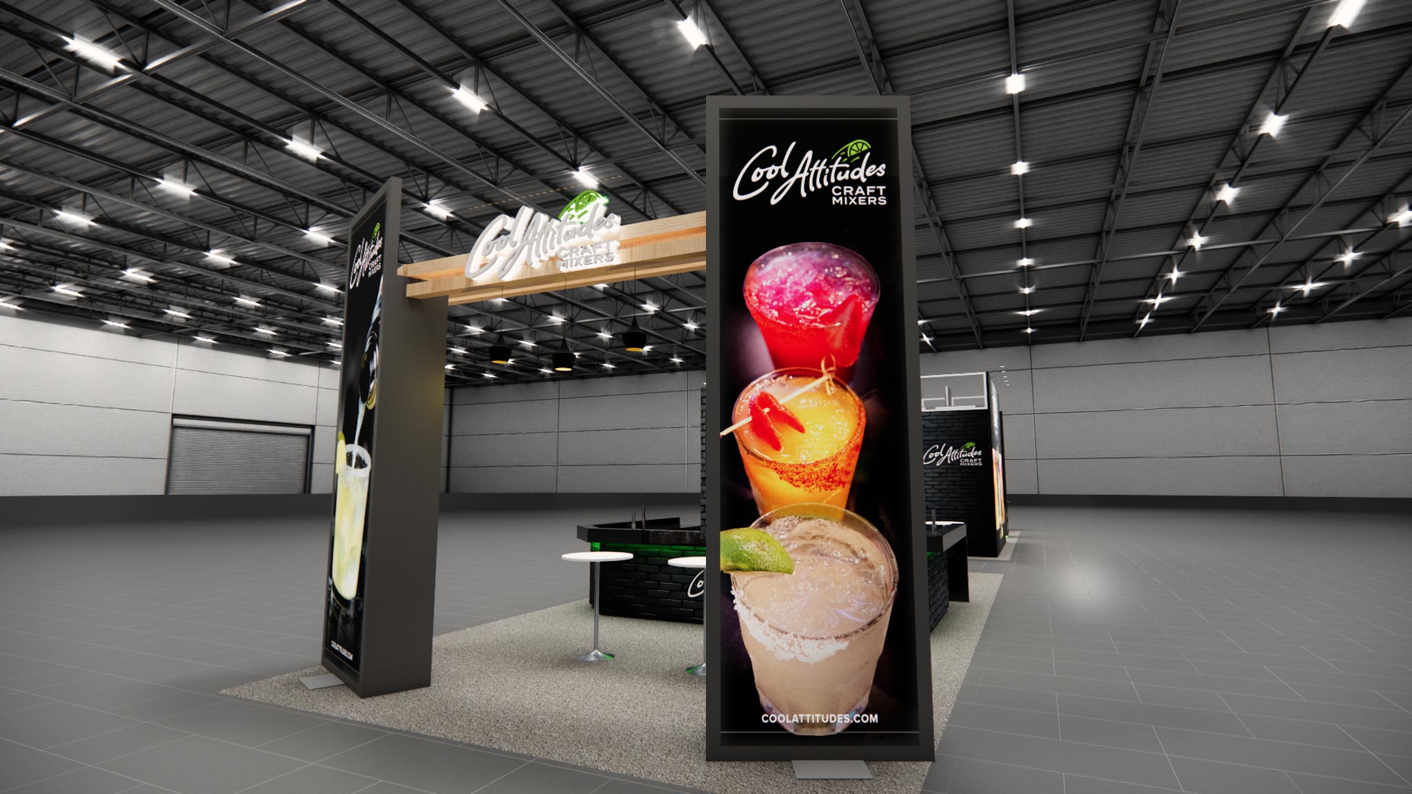 20 x 40 Double Deck Trade Show Booth Rental