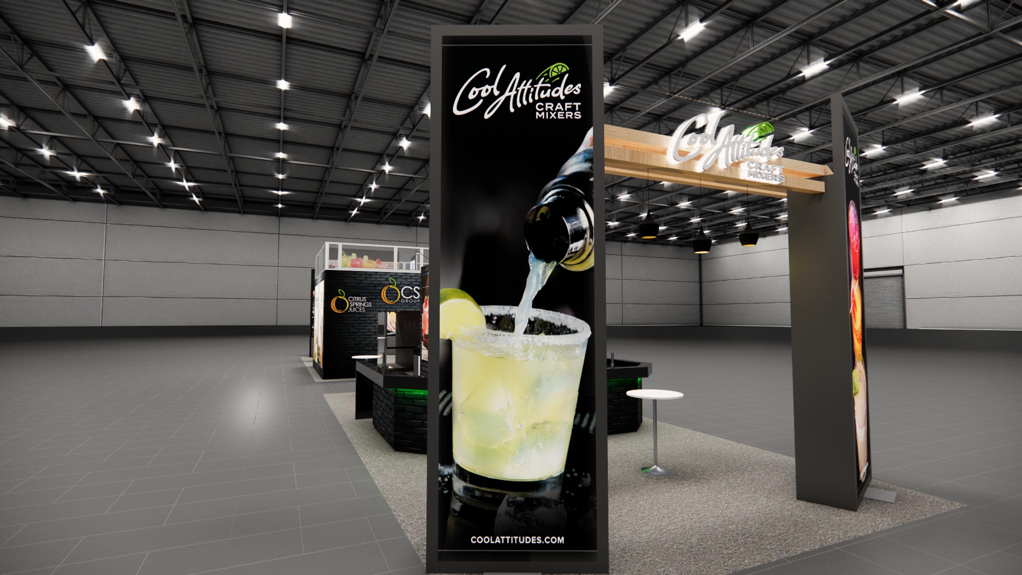 20 x 40 Double Deck Trade Show Booth Rental