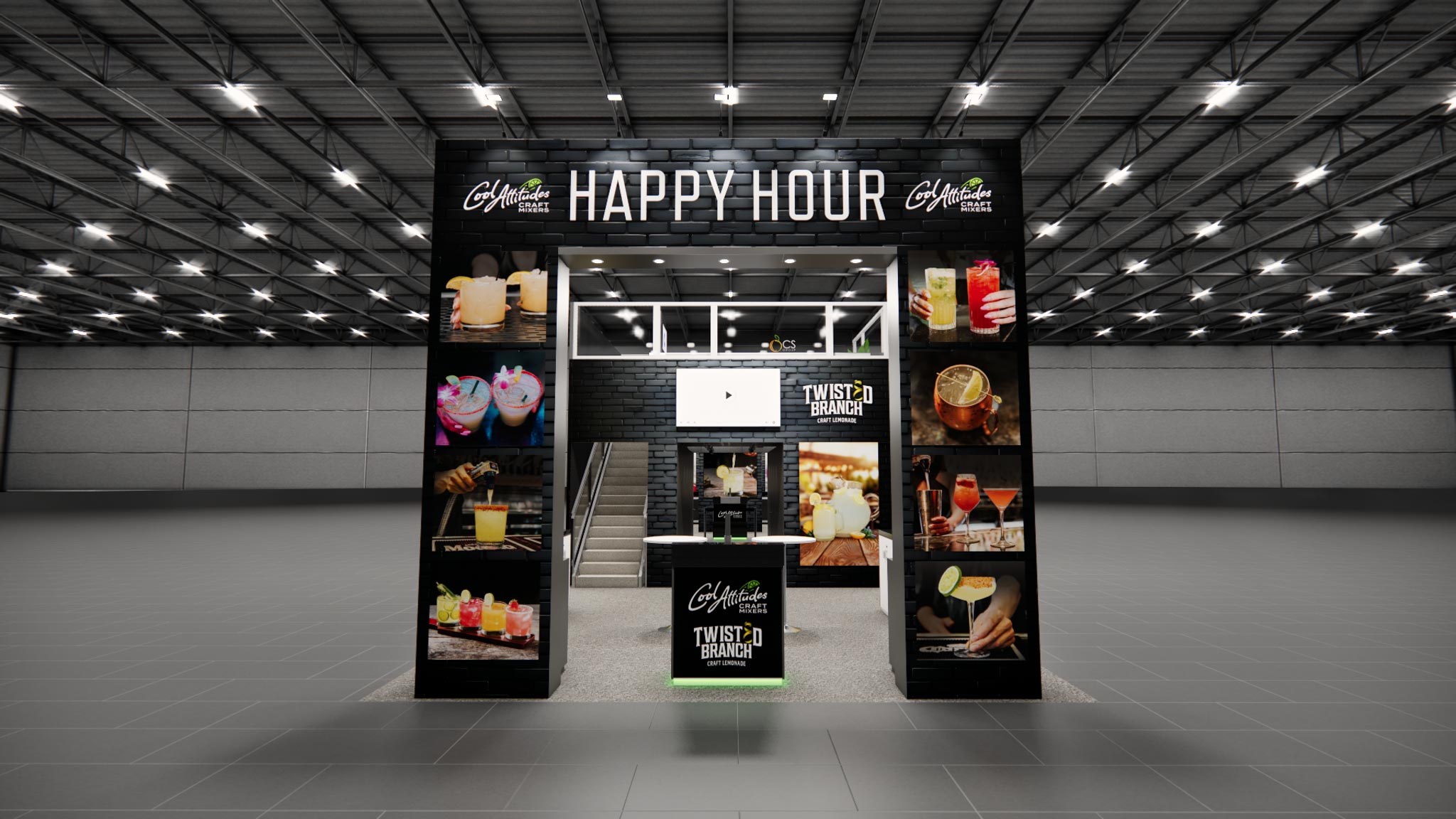 20 x 40 Double Deck Trade Show Booth Rental