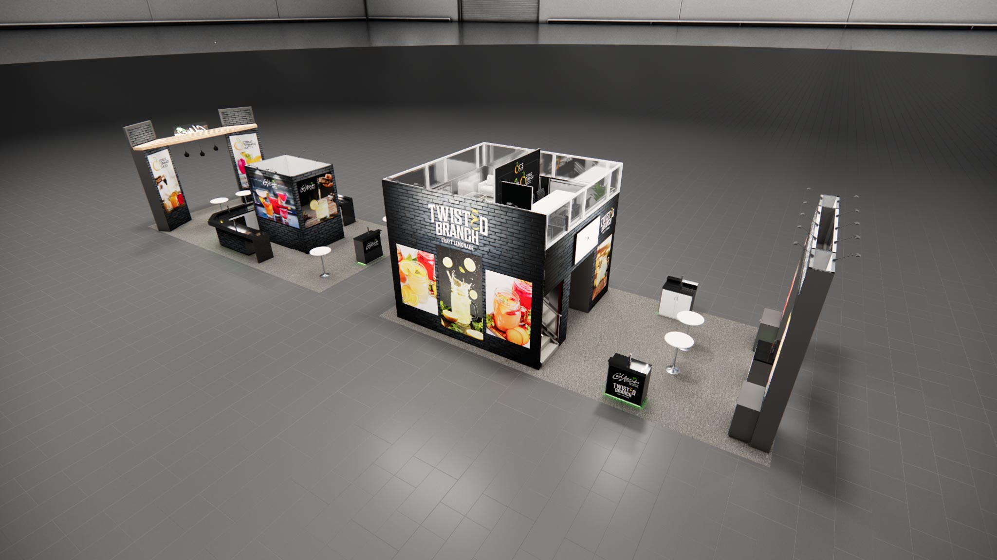 20 x 40 Double Deck Trade Show Booth Rental