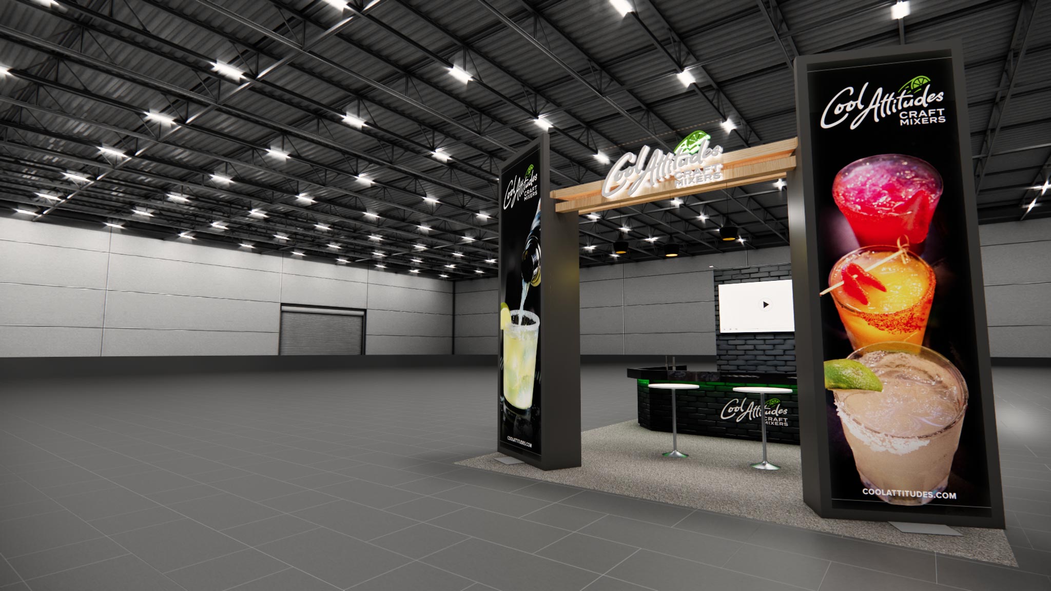 20 x 40 Double Deck Trade Show Booth Rental