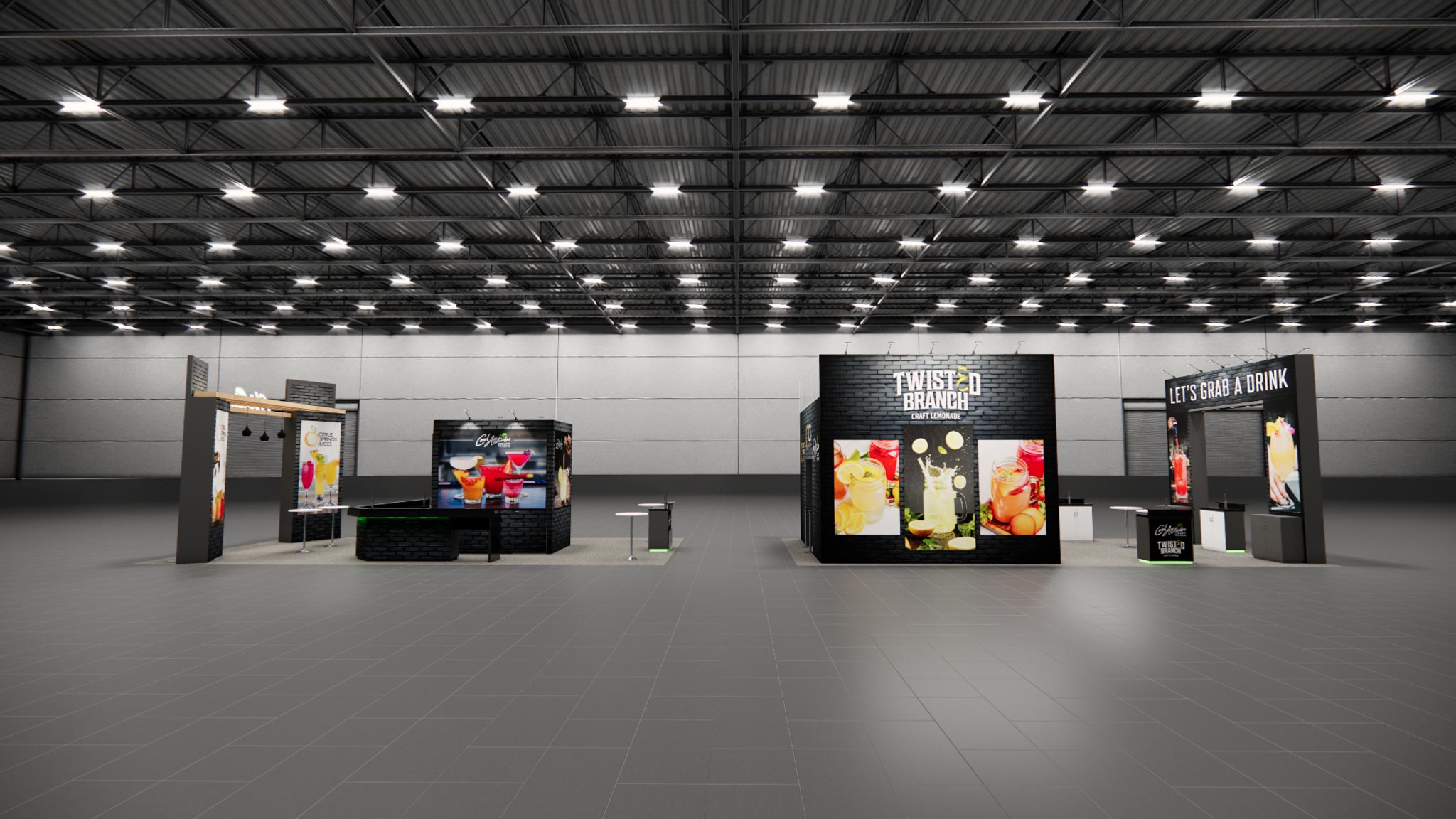 20 x 40 Double Deck Trade Show Booth Rental