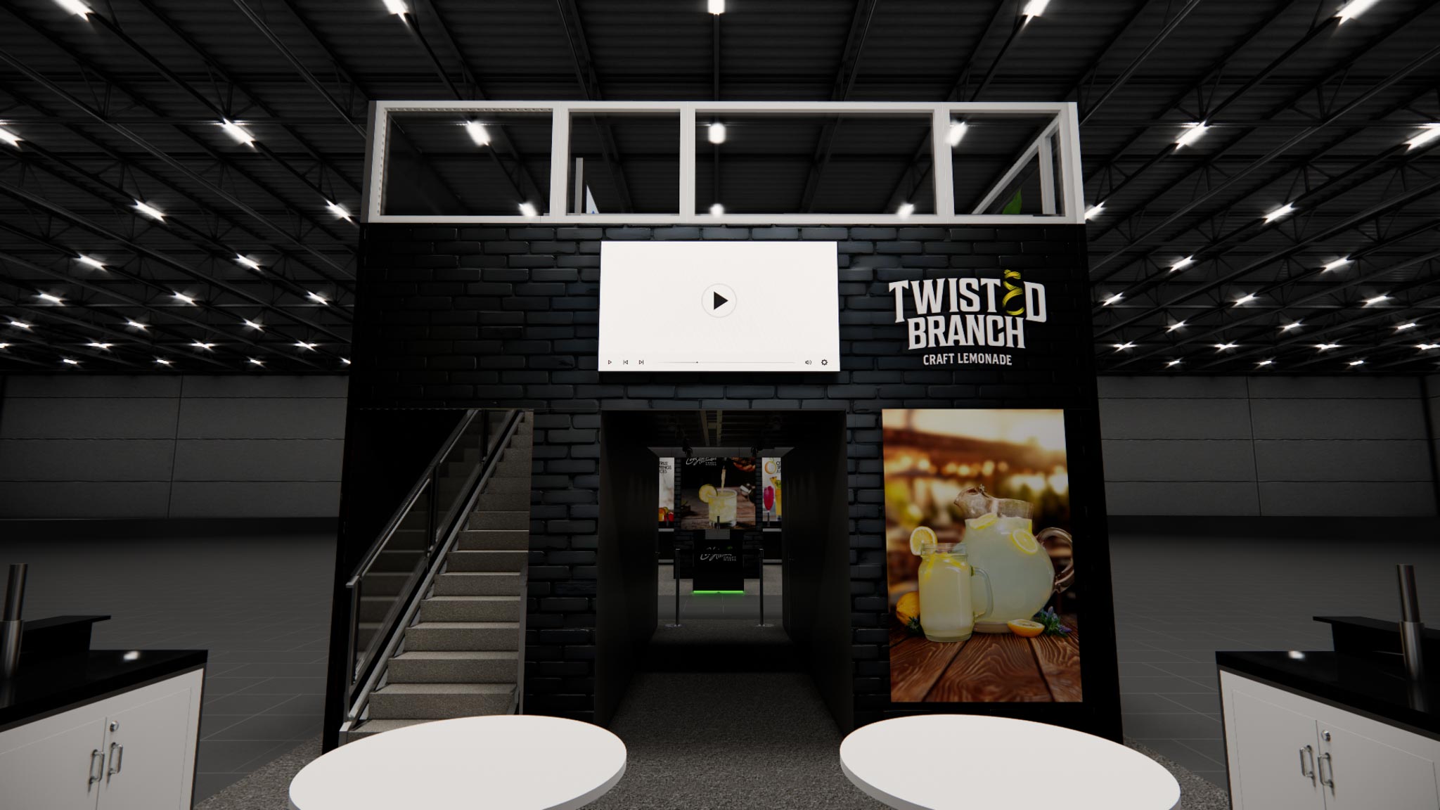 20 x 40 Double Deck Trade Show Booth Rental