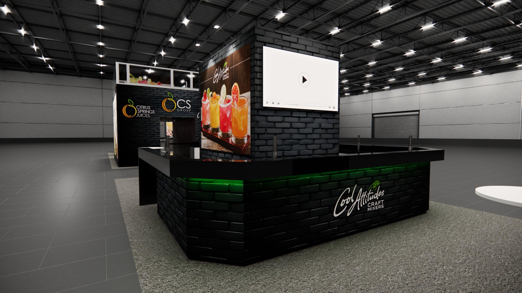 20 x 40 Double Deck Trade Show Booth Rental