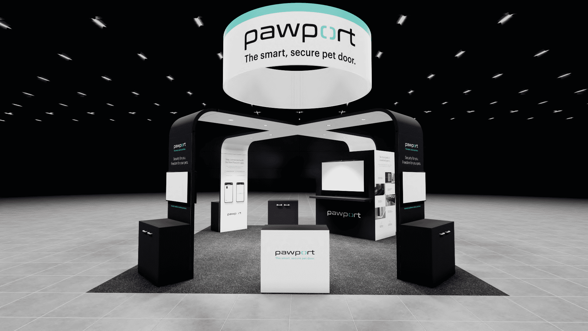 Chicago trade show exhibit rental company 20x20 IFT  expo booth rental