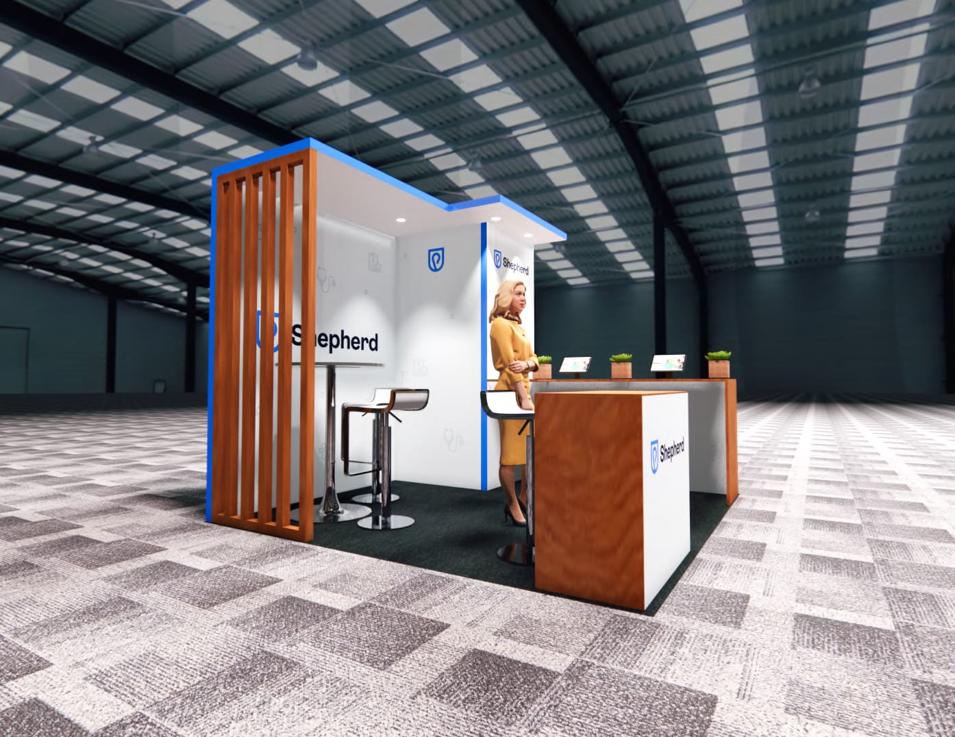 CES2024 trade show booth - 10 x 10 trade show display rental
