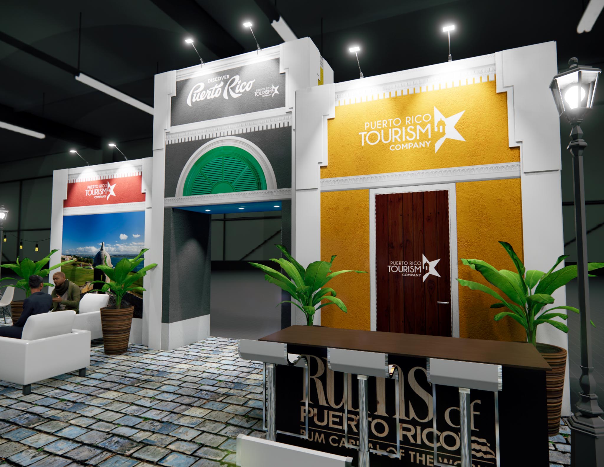 60 x 60 Trade Show Double Deck Stand Rental