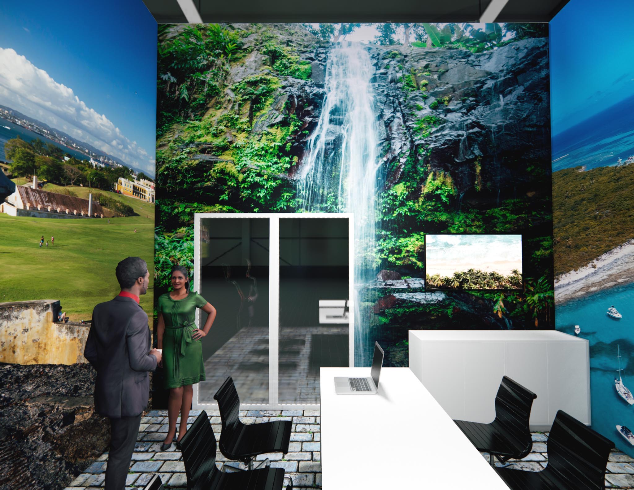 60 x 60 Trade Show Double Deck Stand Rental
