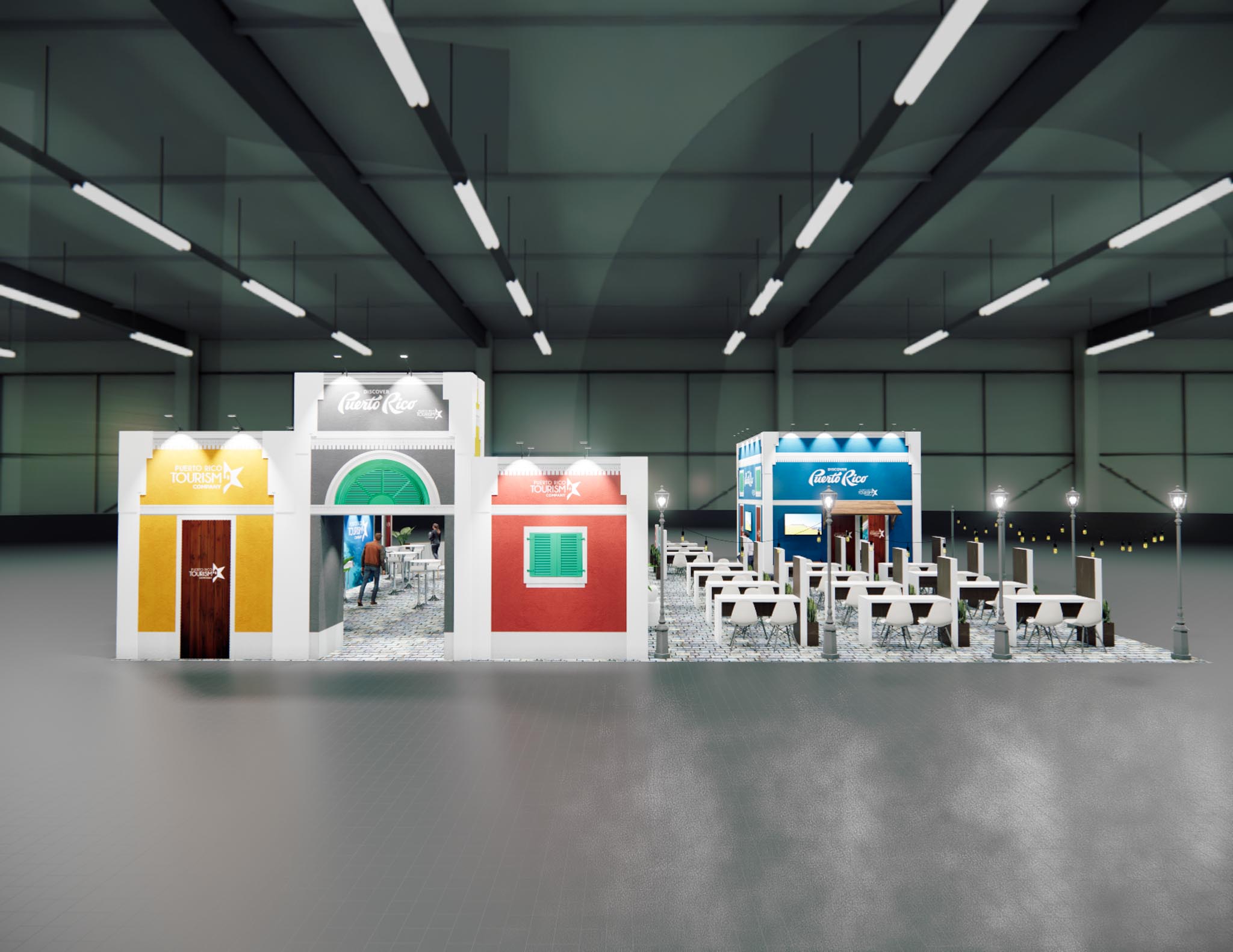 60 x 60 Trade Show Double Deck Stand Rental