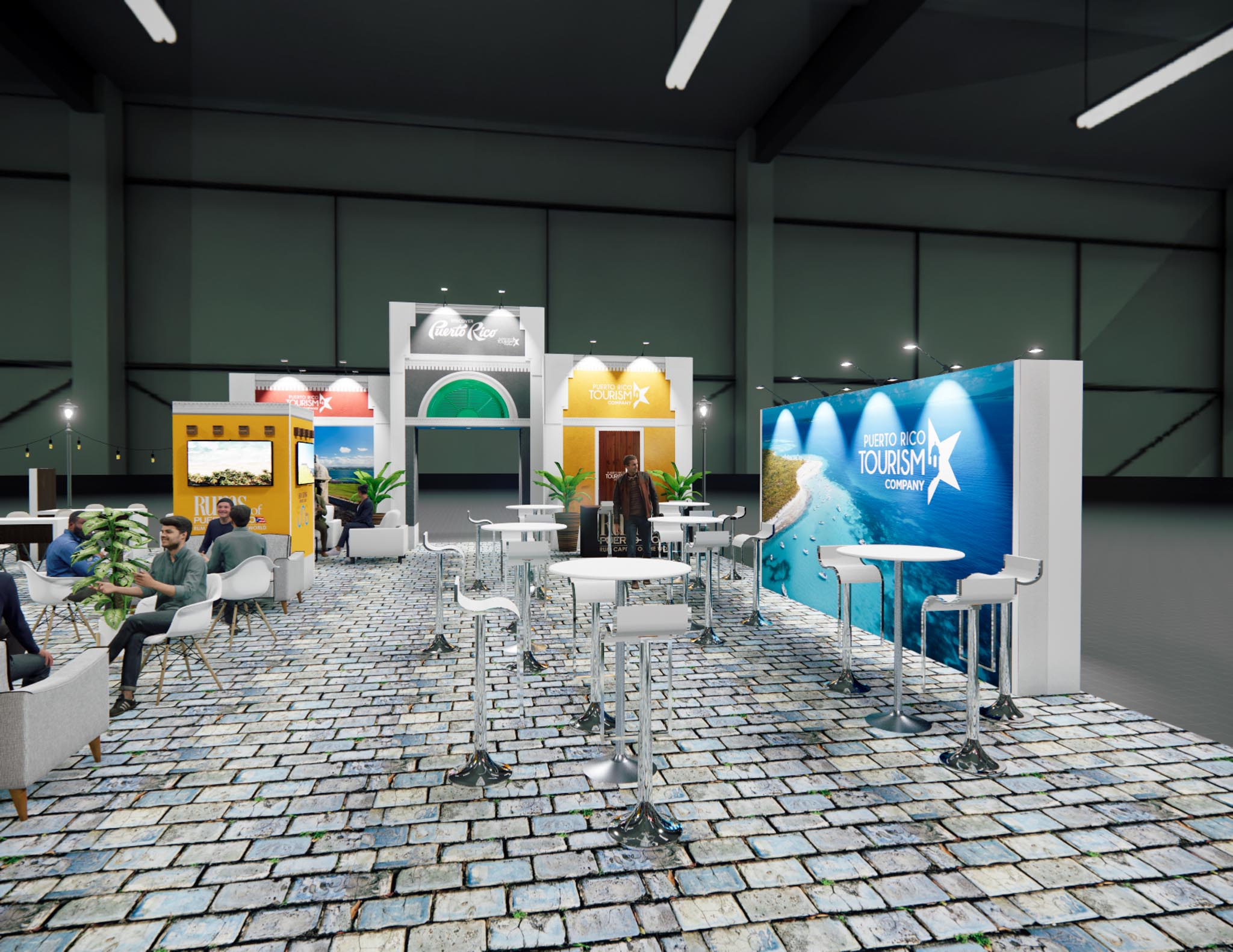 60 x 60 Trade Show Double Deck Stand Rental