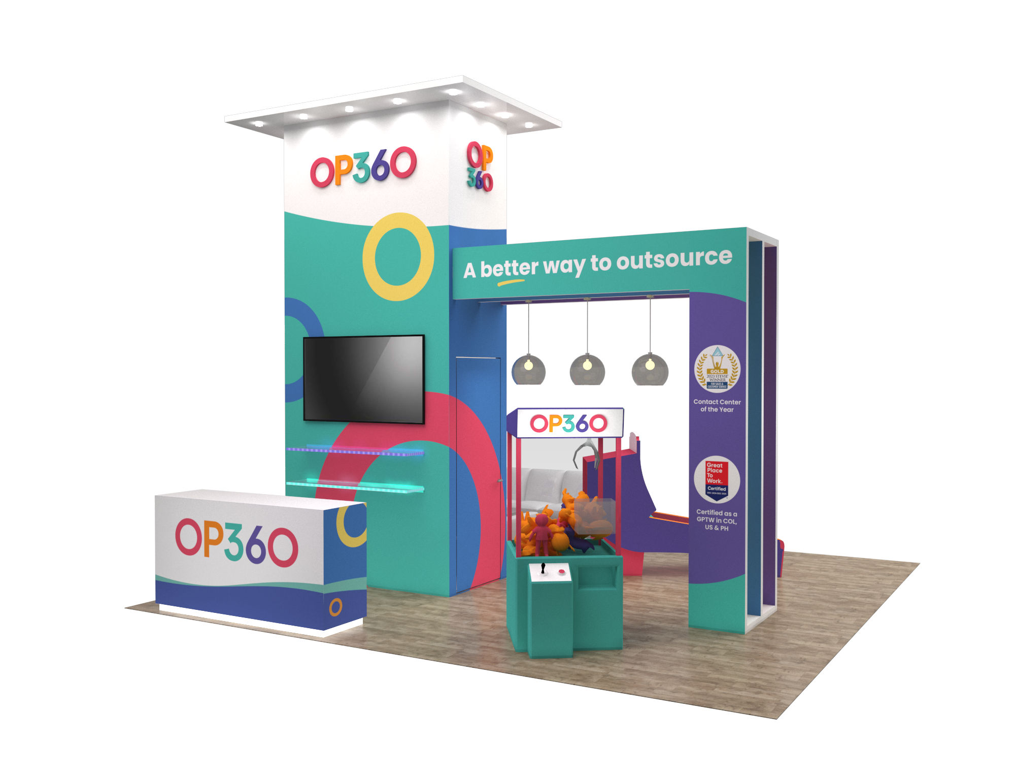 20x20 Booth Rental – Interactive Brand Experience Exhibit