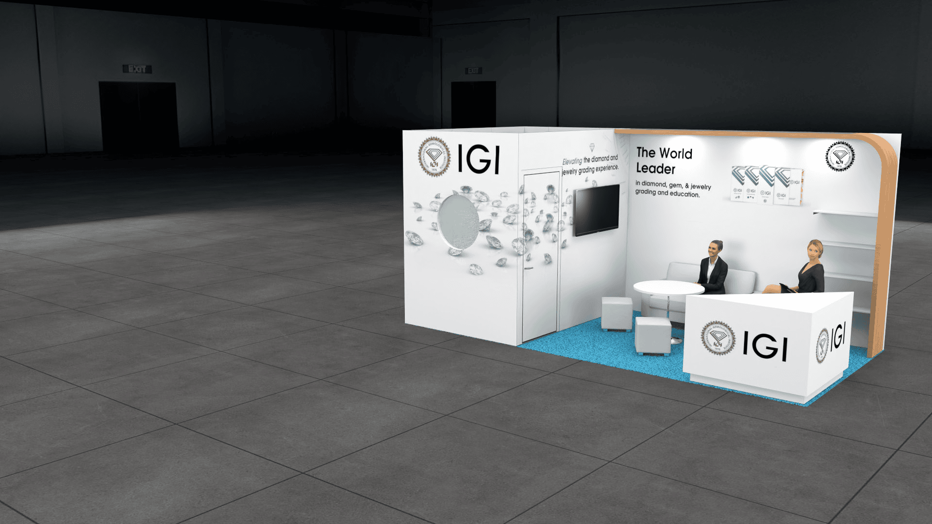 10 x 20 JCK las Vegas trade show exhibit rental