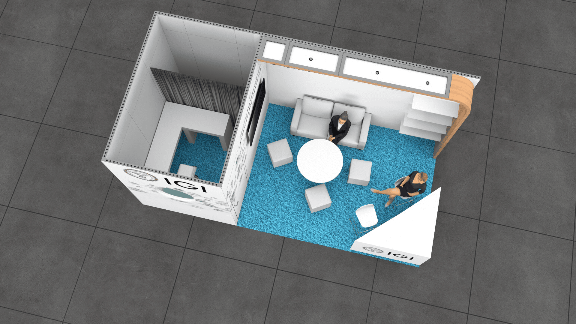 10 x 20 JCK las Vegas trade show exhibit rental