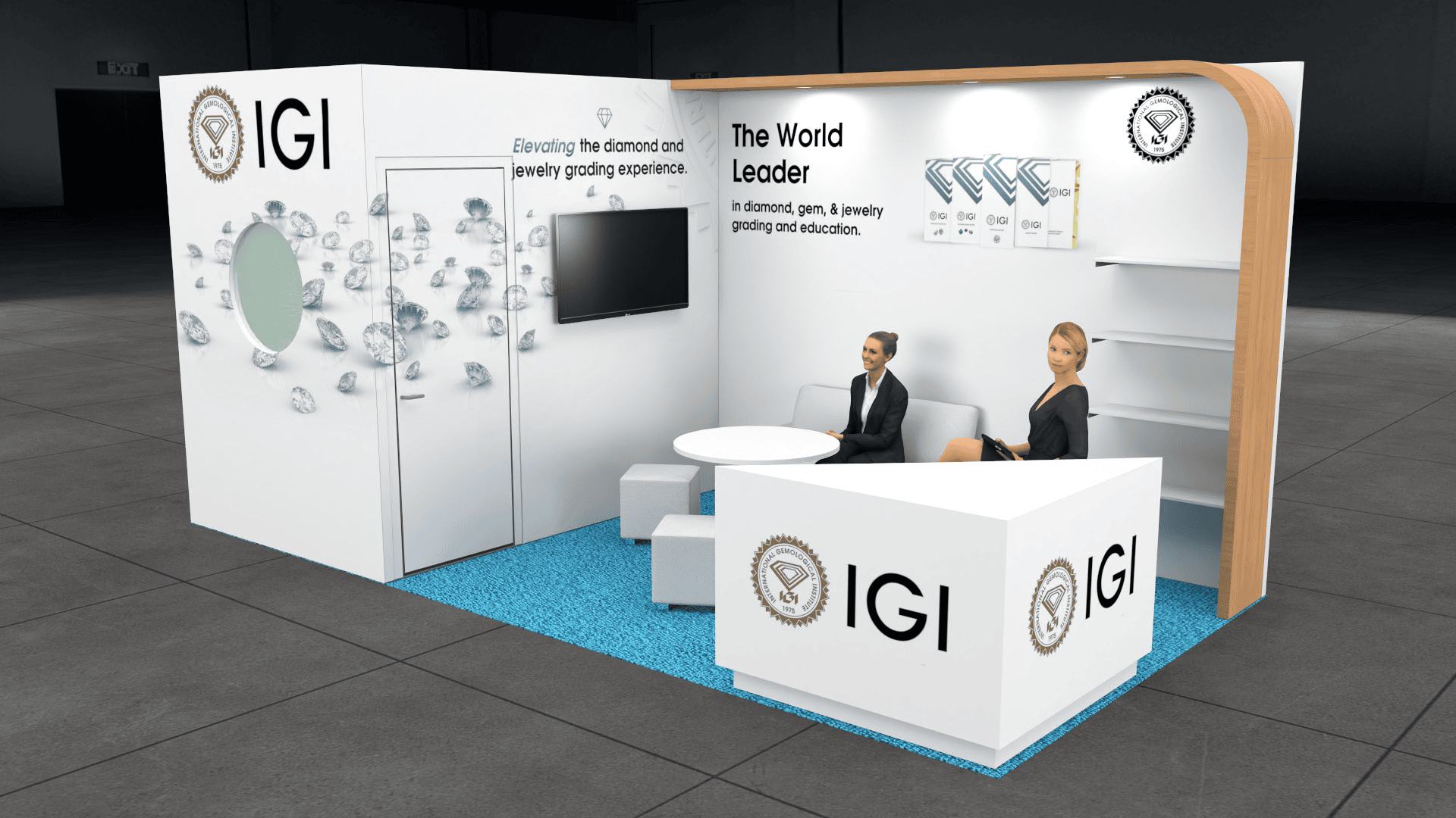 10 x 20 JCK las Vegas trade show exhibit rental