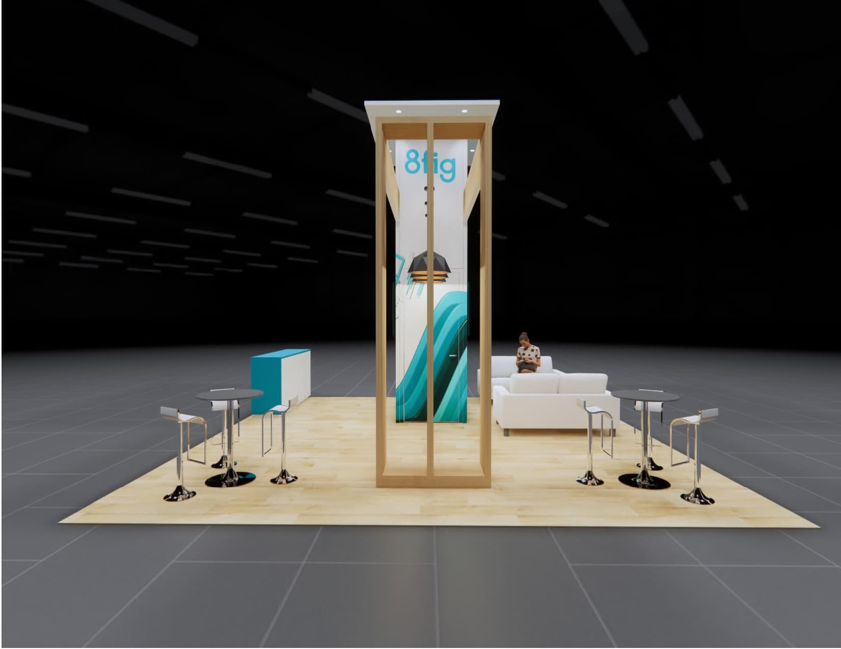 NAVC trade show display rental 20 x 20 exhibit Orlando