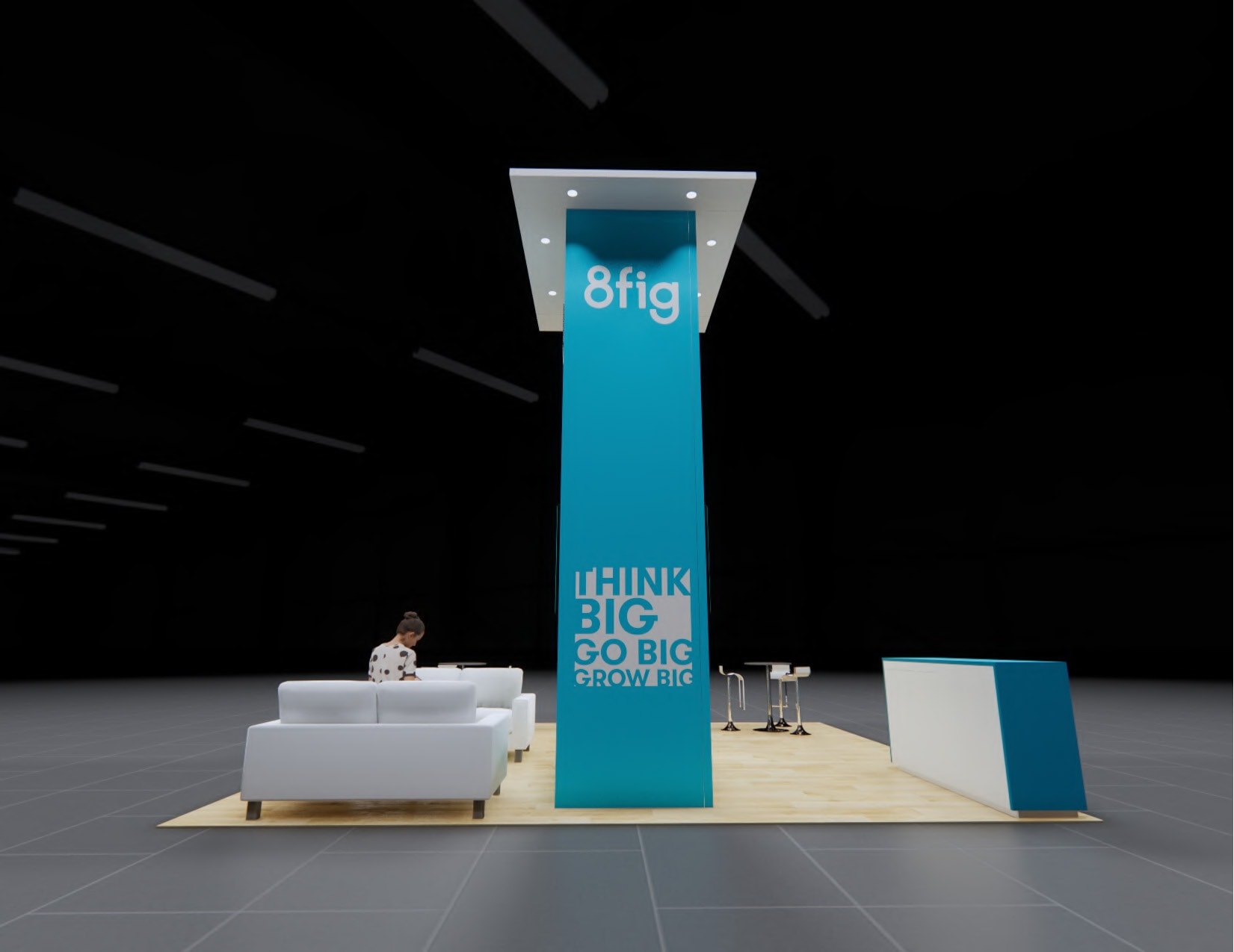 NAVC trade show display rental 20 x 20 exhibit Orlando