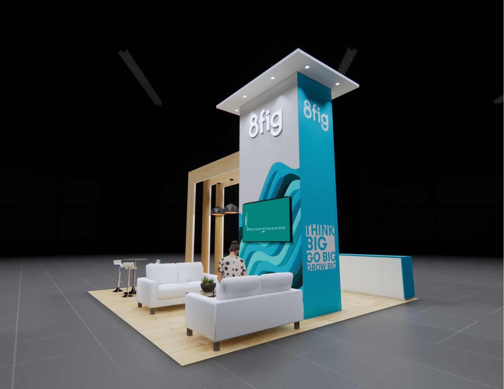 NAVC trade show display rental 20 x 20 exhibit Orlando