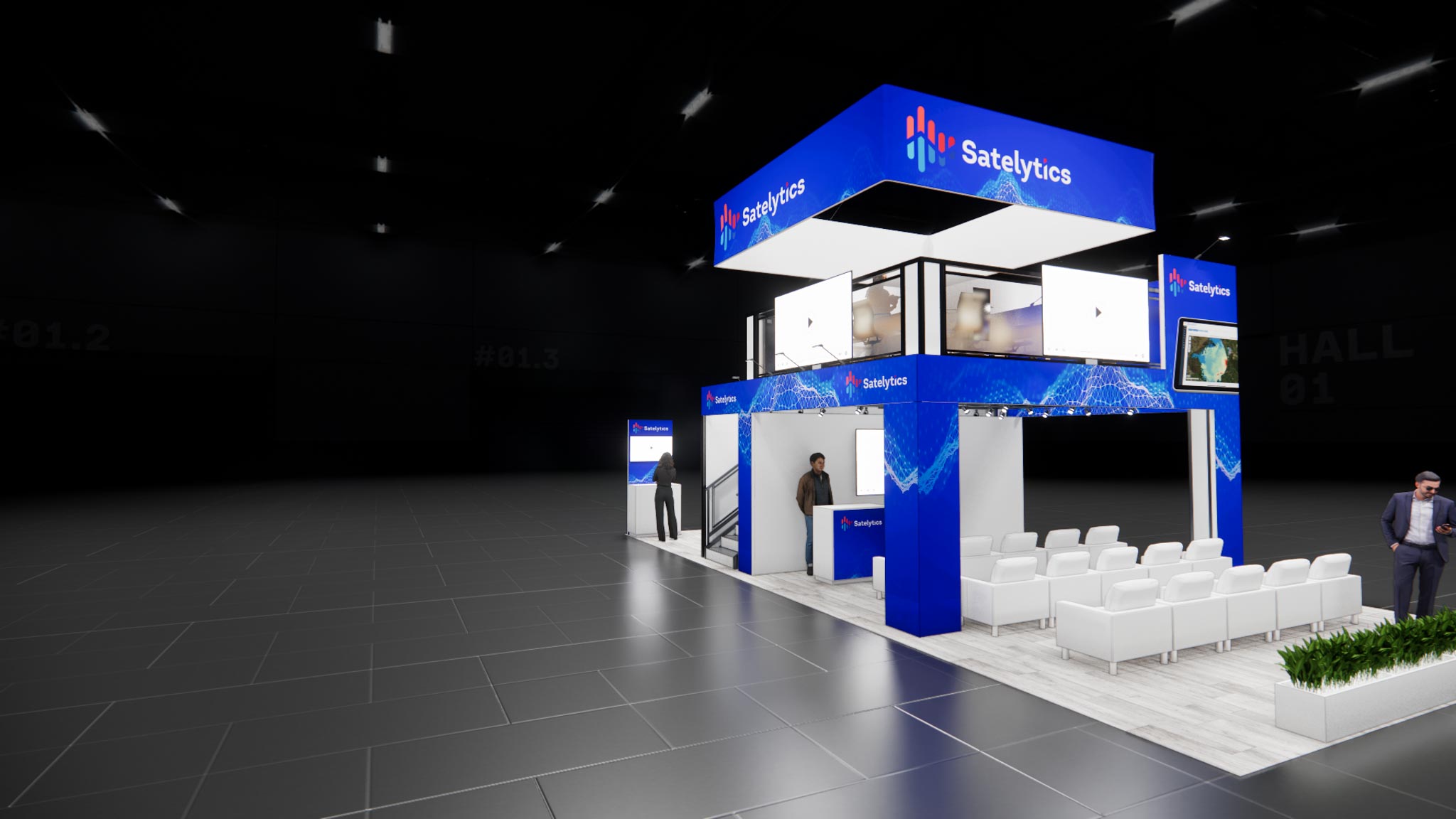 20x40 Trade Show Double Deck Booth Rental