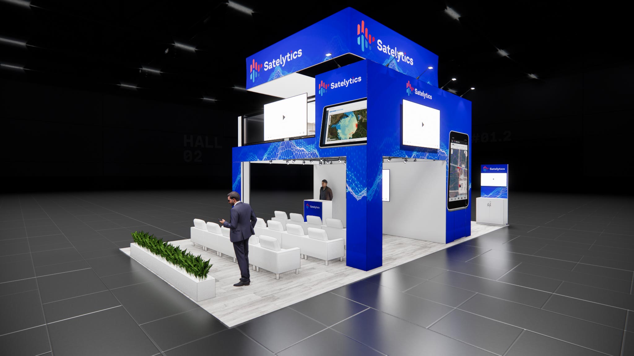 20x40 Trade Show Double Deck Booth Rental
