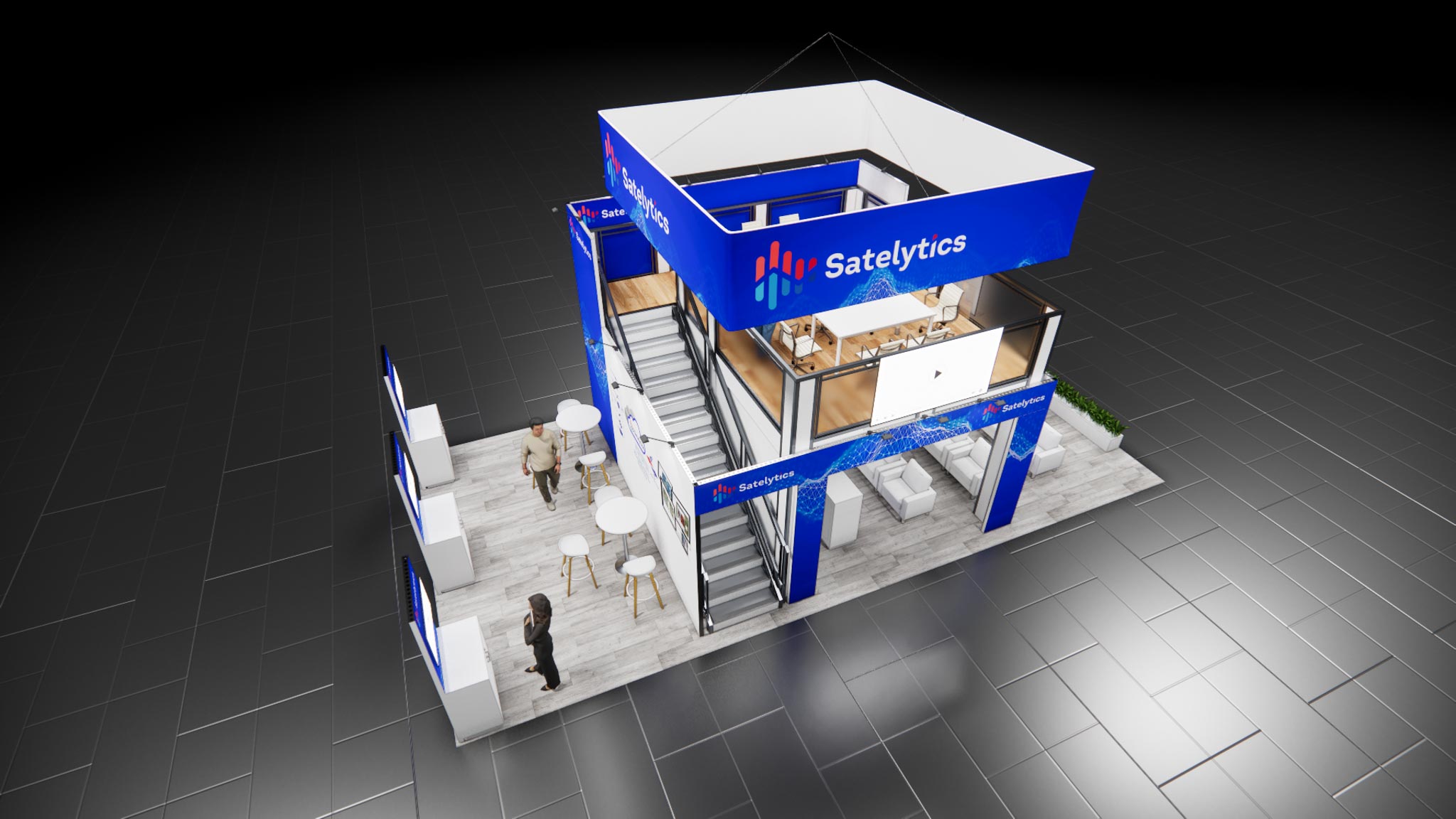 20x40 Trade Show Double Deck Booth Rental
