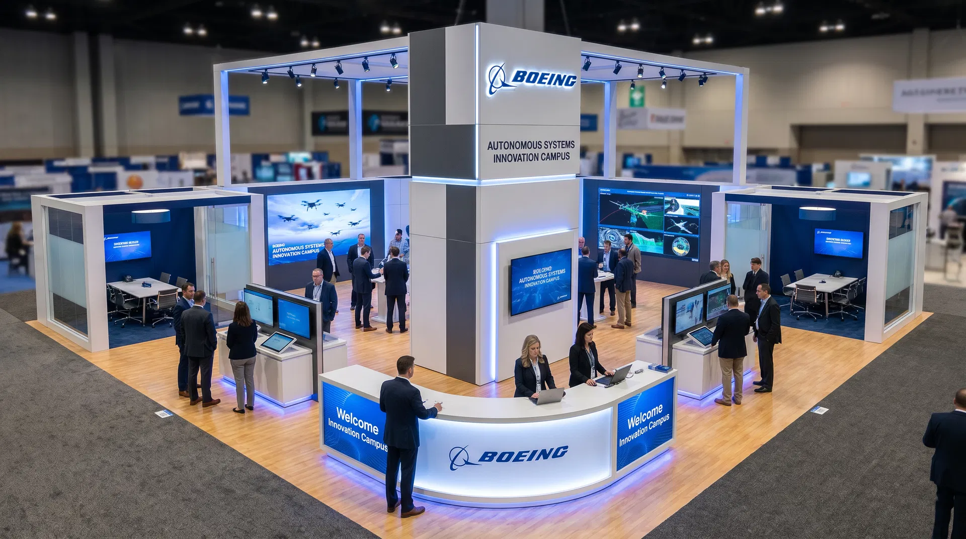 40 x 60 Miami Trade Show Exhibit Rental 08
