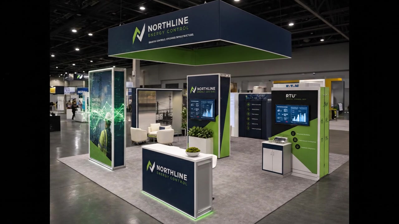 20 x 20 Miami Trade Show Exhibit Rental 14