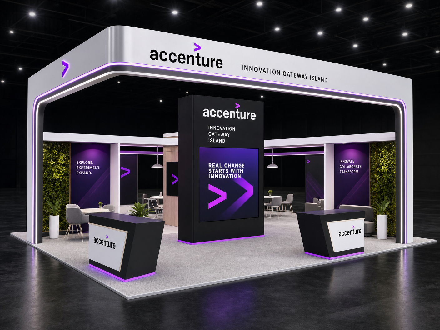 20 x 20 Miami Trade Show Exhibit Rental 38