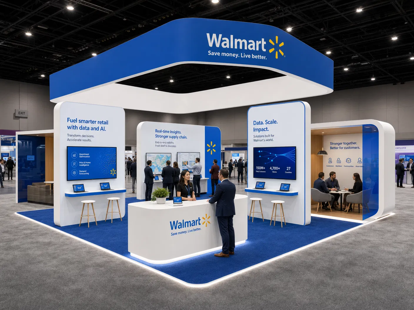 30 x 30 Florida Trade Show Exhibit Rental 09