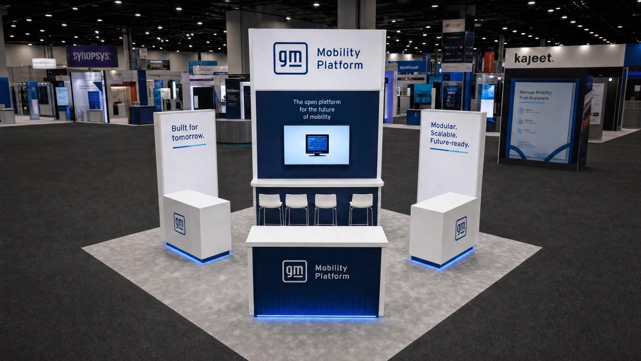 20 x 20 Florida Trade Show Exhibit Rental 06