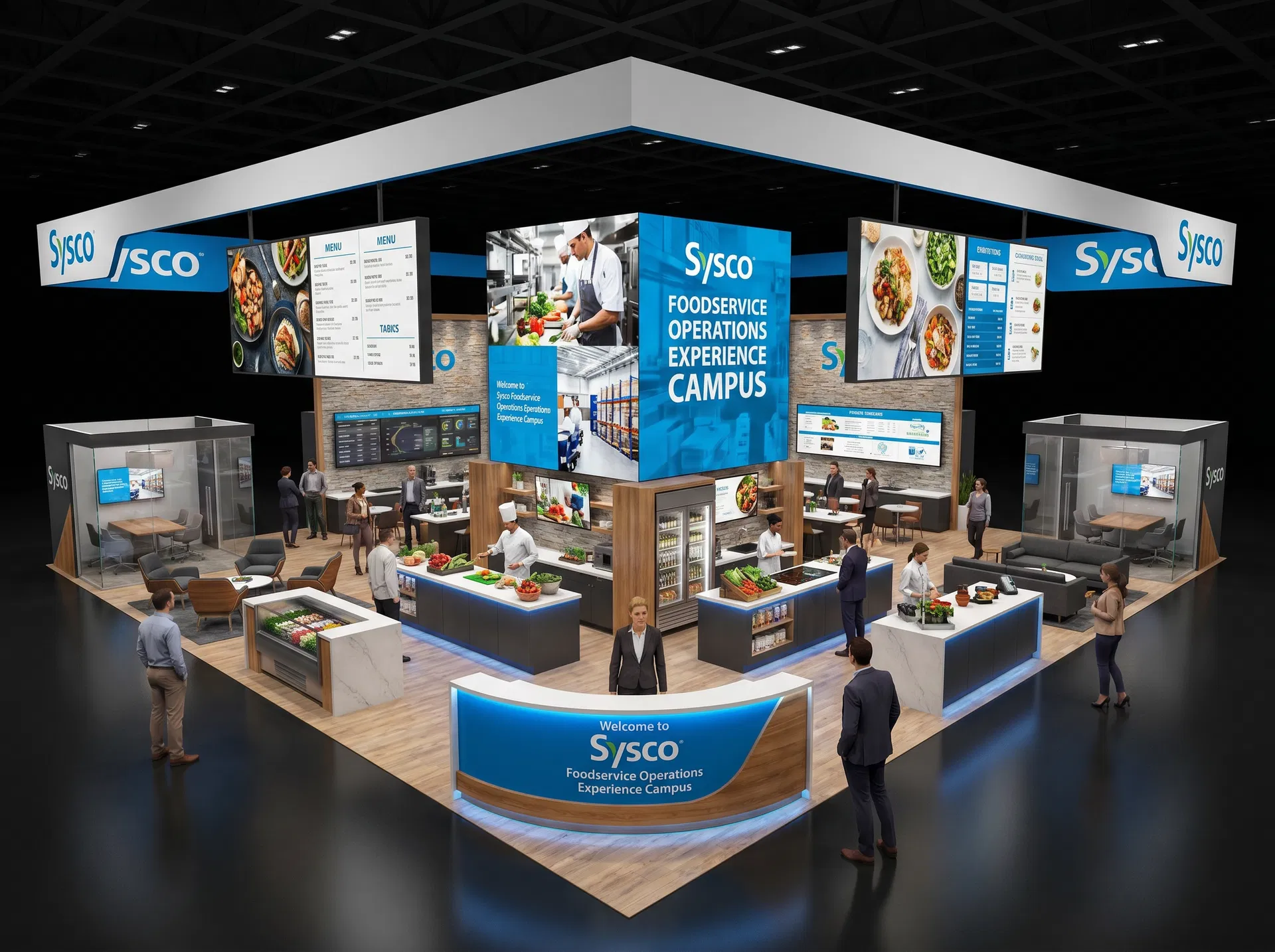 40 x 60 Florida Trade Show Exhibit Rental 36