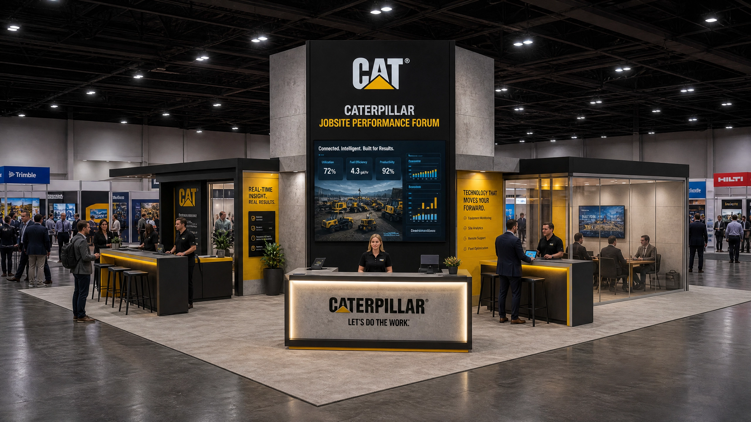 40 x 40 Miami Trade Show Exhibit Rental 11