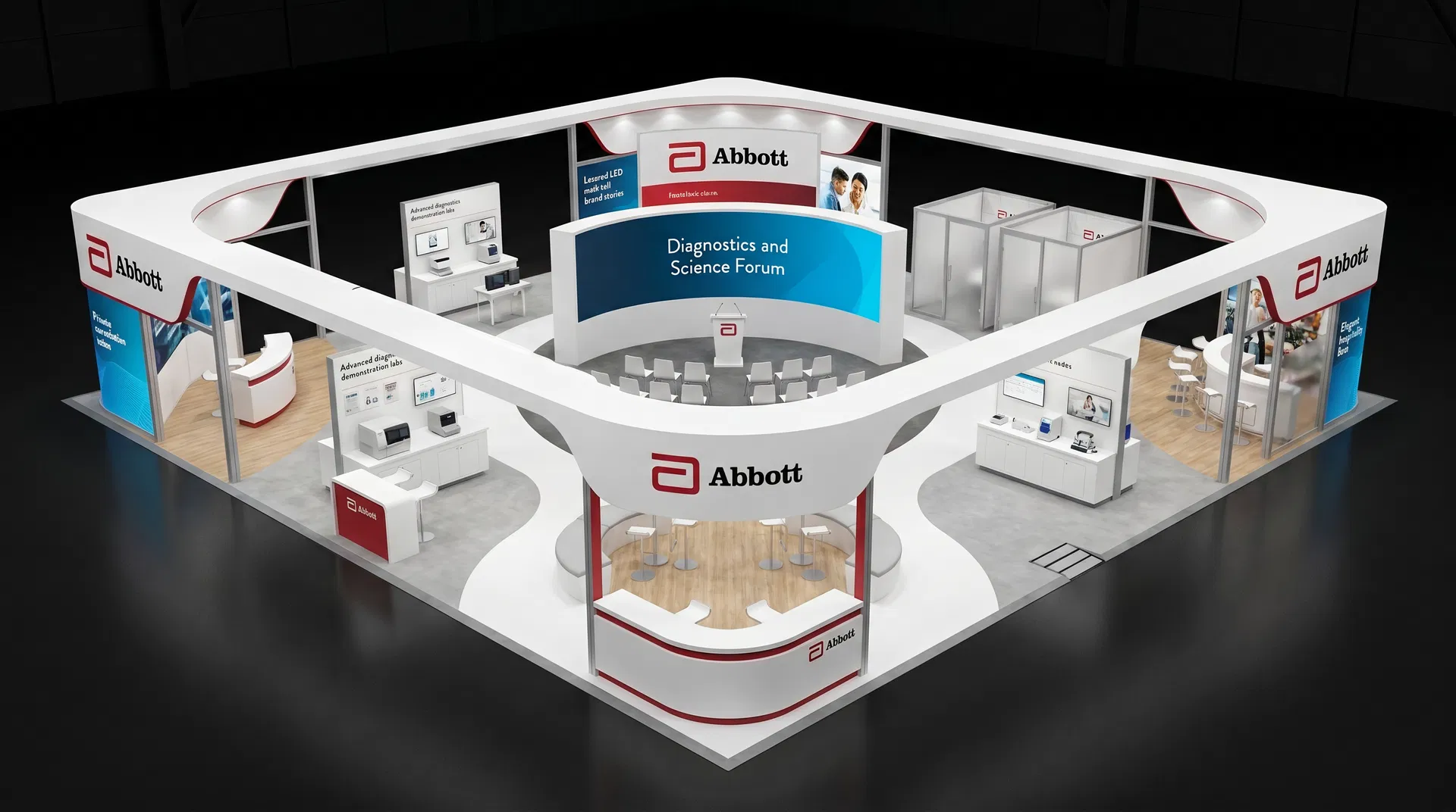 60 x 60 Florida Trade Show Exhibit Rental 18